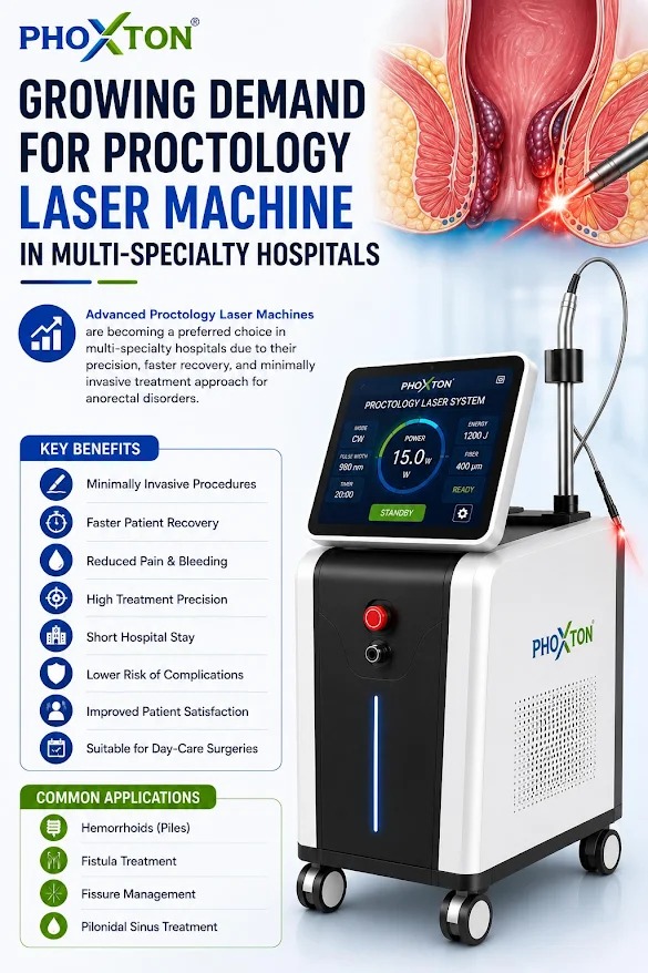 Growing Demand for Proctology Laser Machine in Multi Specialty Hospitals