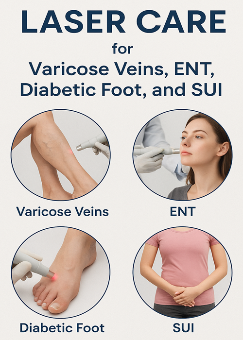 Laser Care for Varicose Veins, ENT, Diabetic Foot, and SUI by Phoxton